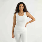 Belleza Lingerie Thermal Sleeve Less Shirt - White