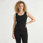 Belleza Lingerie Thermal Sleeve Less Shirt - Black