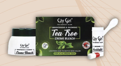 City Girl - Tea Tree Bleach Cream Jar