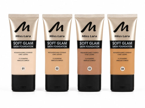 Miss Lara - Soft Glam Satin Foundation Tube In 4 Colours