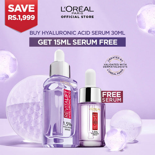 L'oreal Paris - Buy 1 Hyaluronic Acid Serum 30ml And Get 1 Hyaluronic Acid Serum 15ml