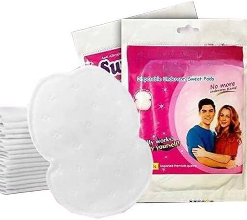 10 Pcs Sweat Pads For Underarms Disposable Highly Absorbent Sweat Pads Cotton Anti Allergic, Anti Bacteria, Anti Smell Disposable Underarm Perspiration Pad For Men And Women
