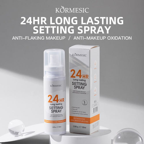 Kormesic Make Up Setting Spray Make Up Tahan Lama Anti Crack | 24hr Long-lasting Lock Makeup 100ml .kmc24992