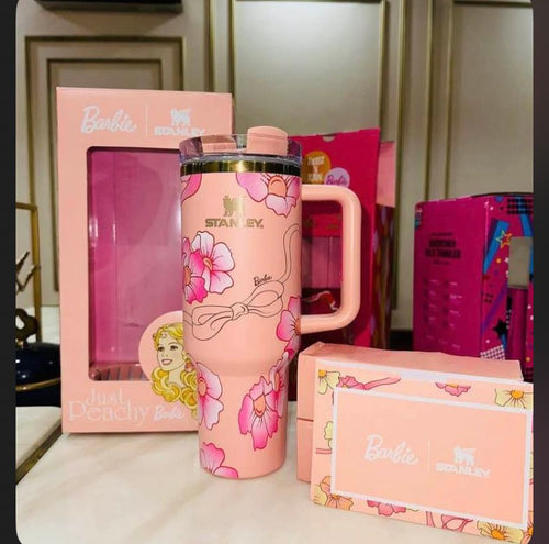 Home.co - Stanley Quencher H2.0 Tumbler 40 Oz - Just Peachy Barbie