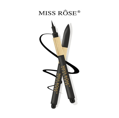 Miss Rose Eyeliner Pencil Classic Pure Black Eye Liner Liquid Eyeliner Pen Waterproof