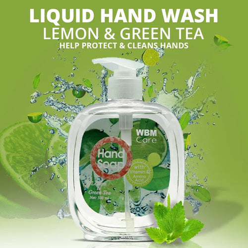 Wbm - Hand Wash Lemon And Tea Tree - 500 Ml