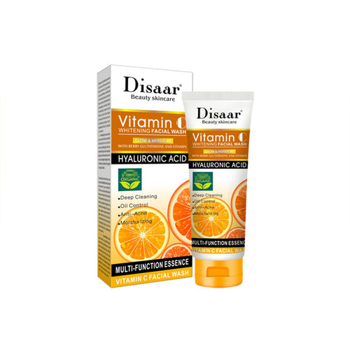 Disaar Vitamin C Glowing Facial Wash Hyaluronic Acid Multi Function 100ml Ds51991