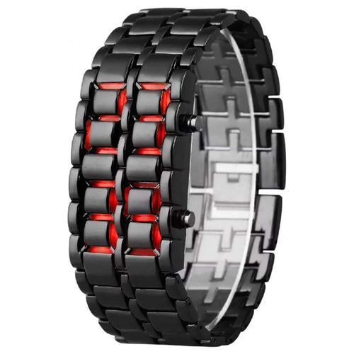 Hotspot Wathces - Fashion Mens Digital Lava Wrist Watch Men Black