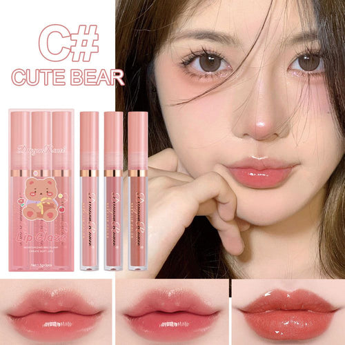 Dragon Ranee - Lip Glaze 3pcs/set Long Lasting Waterproof C