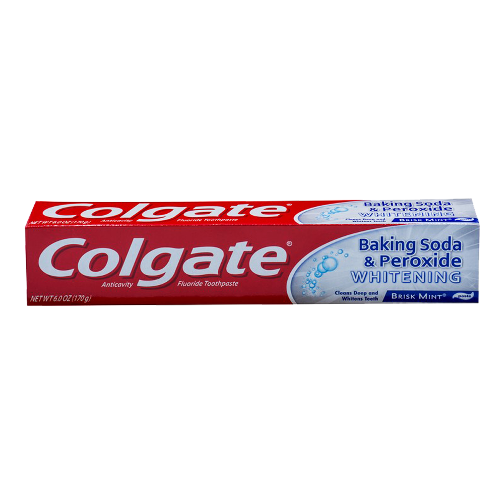 COLGATE TOOTH PASTE WHITENING BAKING SODA BRISK MINT 170 GM
