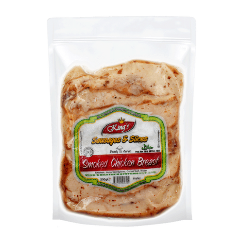 KINGS SMOKED CHICKEN BREAST SAUSAGES 200 GM