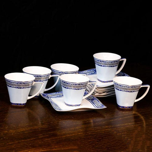 CUP & SAUCER SET ROYAL BISTRO 12PC CS-FX-673SL BASIC