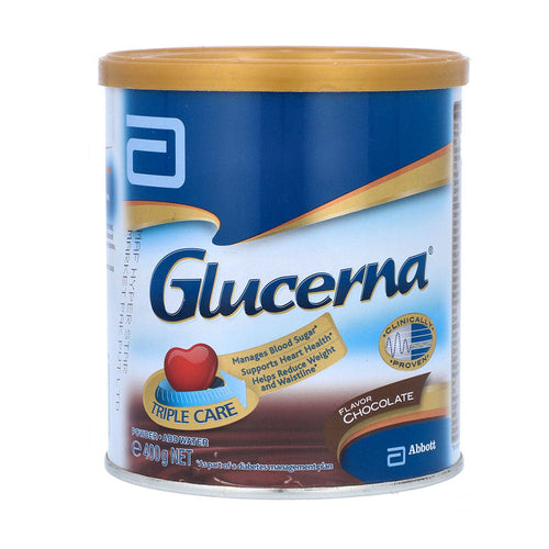 GLUCERNA NUTRITIONAL SUPPLEMENT POWDER CHOCOLATE TIN 400 GM