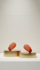 Wireless Earbuds in Souk Orange