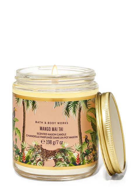 Bath & Body - Works Mango Mai Tai Single Wick Candles 198g