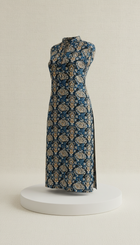 Indigo Night Patterned Unisex Kurta