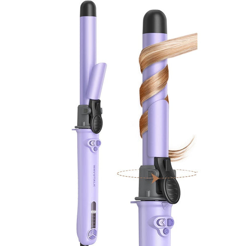 Wavytalk - 1 Inch Rotating Curling Iron Curl Cycle Automatic Curling Wand For Long Hair