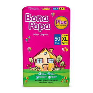 Bona Papa Baby Diapers Super Junior Extra Large size 5 50Pcs