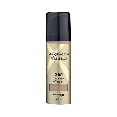 Max Factor - 2-in-1 Ageless Elixir Miracle Foundation Spf15- 80 Bronze, 30 Ml