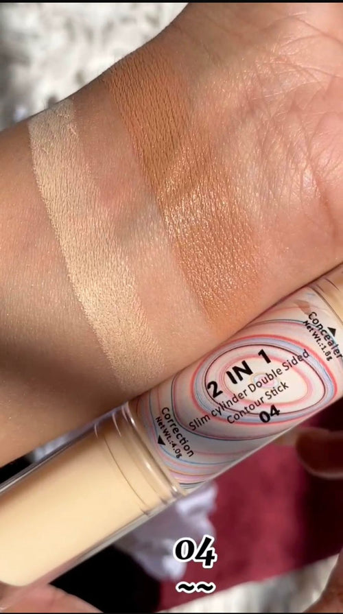 Miss Rose - 2 In 1 Contour Plus Concealer Stick For Girls And Women 4.0g-04