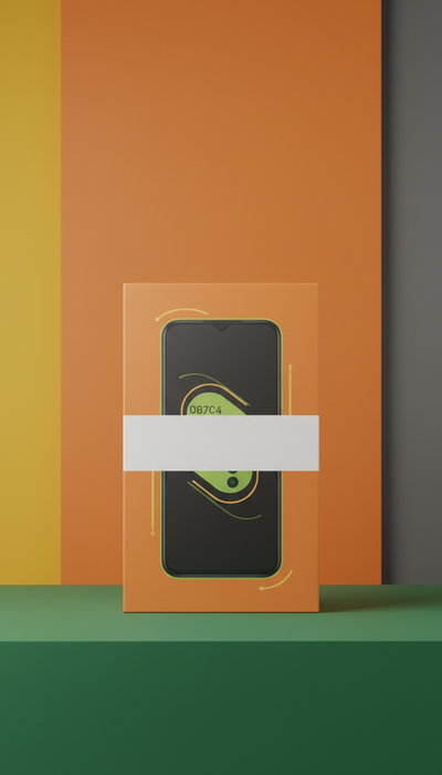 Android smartphone with sleek packaging