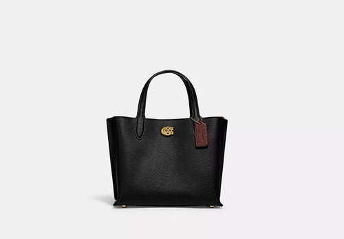 Coach - Willow Black Leather Tote Bag