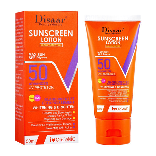Disaar Sunscreen Lotion 50ml Spf 50 Moisturizing Outdoor Sunblock Long-lasting Protection For Outdoor Activities Ds5196
