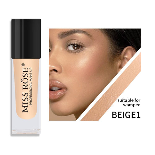 Miss Rose Double Wear Liquid Foundation Matte Base Cream Full Coverage Oil-control 35 Ml 7601-060n
