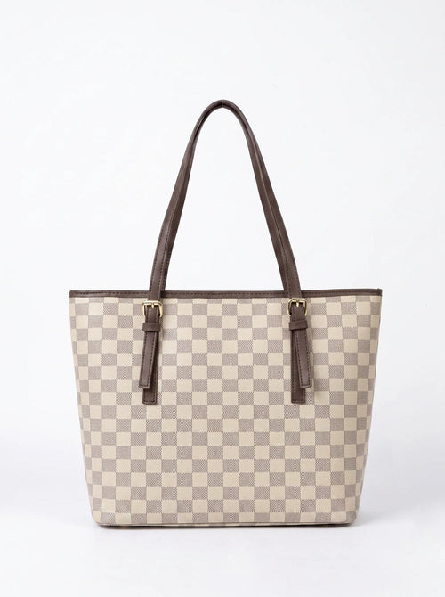 Weststyle - Check Tote Bag - Fawn