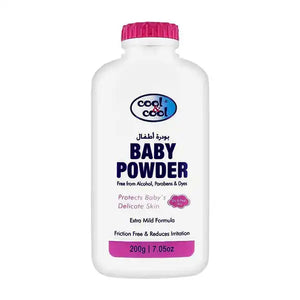 Cool & Cool Baby Powder 200g – Gentle Moisture Absorbing Baby Talcum Powder