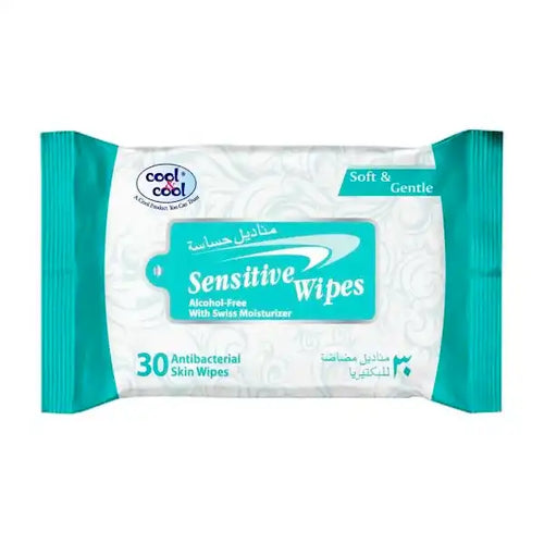 Cool & Cool Sensitive Wipes (1 Pack = 30Pcs)