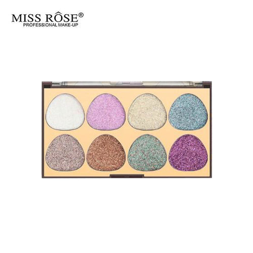 Miss Rose 8 Colors Glitter Eyeshadow Palette 19.2g 7001-090m1