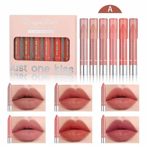 Dragon Ranee 6pcs Lip Crayons Bundle Available In 2 Settings