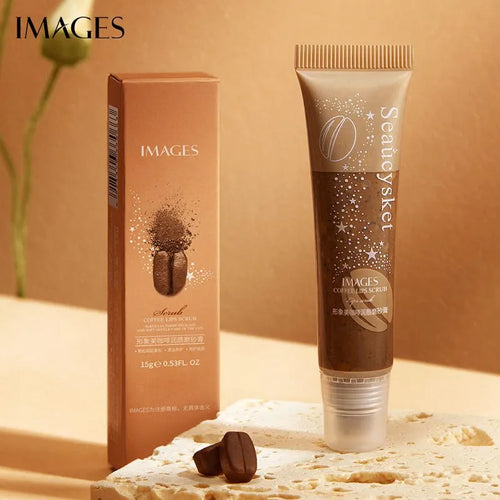 Images Coffee Nourshing Lipstick Lip Scrub Cream Exfoliator Softe Cutin Moisturizing Clean Dead Skin Exfoliantes Smooth Lip Balm 15g .xxm33473