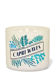 Bath & Body Works Capri Waves 3 Wick Candles 414gms