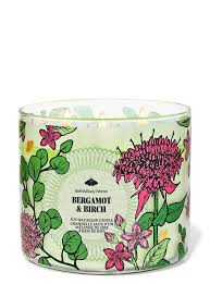 Bath & Body Works Bergamot + Birch 3 Wick Candles 414gms