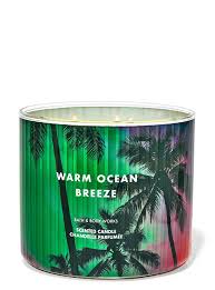Bath & Body Works Warm Ocean Breeze 3 Wick Candles 414gms