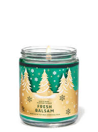 Bath & Body Works - Fresh Balsam Single Wick Candles 198g