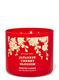 Bath & Body Works - Japanese Cherry Blossom 3 Wick Candles 414gms