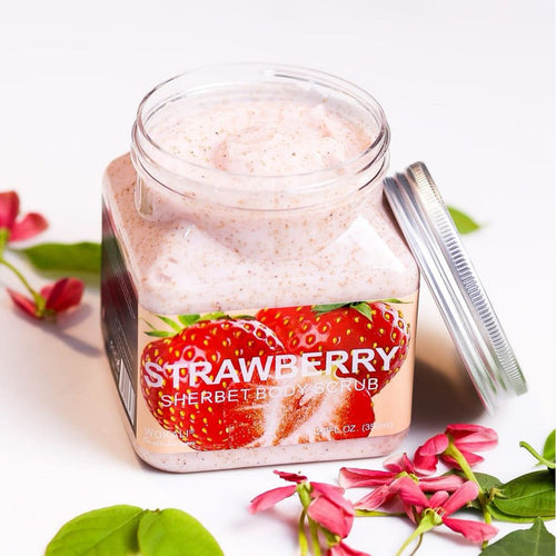 Wokali Strawberry Sherbet Body Scrub 350ml Wkl692