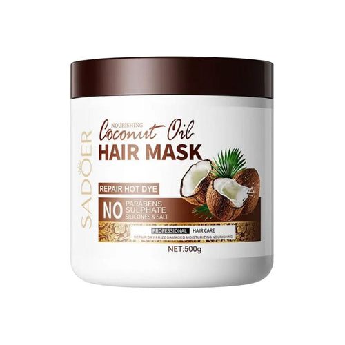 Sadoer Coconut Oil Smoothing Hair Nourishing Moisturizing Deep Repair Hair Care Mask 500g Sd90565