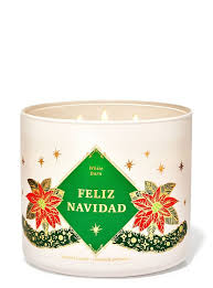 Bath & Body Works - Feliz Navidad 3 Wick Candles 414gms
