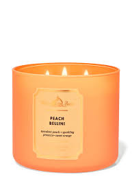 Bath & Body Works - Peach Bellini 3 Wick Candles 414gms