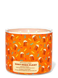 Bath & Body Works - Root Beer Float 3 Wick Candles 414gms