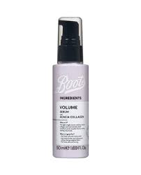 Boots -ingredients Volume Hair Serum With Acacia Collagen 50ml