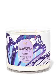 Bath & Body Works - Butterfly 3 Wick Candles 414gms