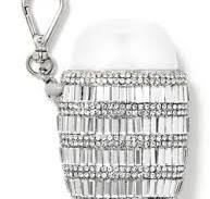 Bath & Body Works Silver Sparkly Sanitizer Holders