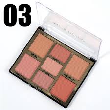 Miss Rose - 7 Colors Blush Bright Shimmer Powder Professional Facial Highlight Palette Natural Nude Makeup Brighten 19.2g 7004-021n3 - 03