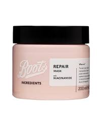 Boots -ingredients Repair Hair Mask With Niacinamide 200ml