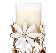 Bath & Body Works Metals Florals Single Wick Candle Holders